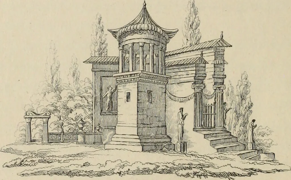 An illustration from Herculanum et Pompéi, recueil général des peintures, bronzes, mosaïques, etc., découverts jusqu'à ce jour, et reproduits d'apreès Le antichita di Ercolano, Il Museo borbonico, et tous les ouvrages analogues, 1870, leaf 337