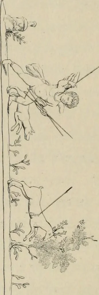 An illustration from Herculanum et Pompéi, recueil général des peintures, bronzes, mosaïques, etc., découverts jusqu'à ce jour, et reproduits d'apreès Le antichita di Ercolano, Il Museo borbonico, et tous les ouvrages analogues, 1870, leaf 115