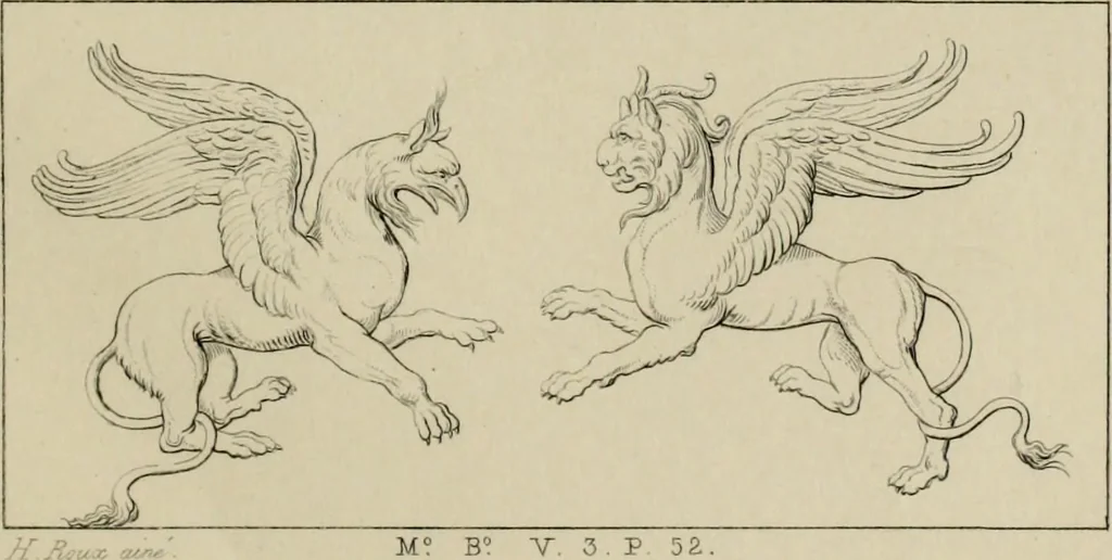 An illustration from Herculanum et Pompéi, recueil général des peintures, bronzes, mosaïques, etc., découverts jusqu'à ce jour, et reproduits d'apreès Le antichita di Ercolano, Il Museo borbonico, et tous les ouvrages analogues, 1870, leaf 118