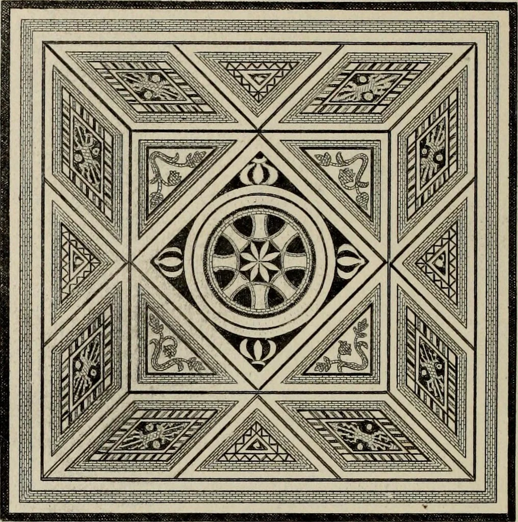 An illustration from Herculanum et Pompéi, recueil général des peintures, bronzes, mosaïques, etc., découverts jusqu'à ce jour, et reproduits d'apreès Le antichita di Ercolano, Il Museo borbonico, et tous les ouvrages analogues, 1870, leaf 257