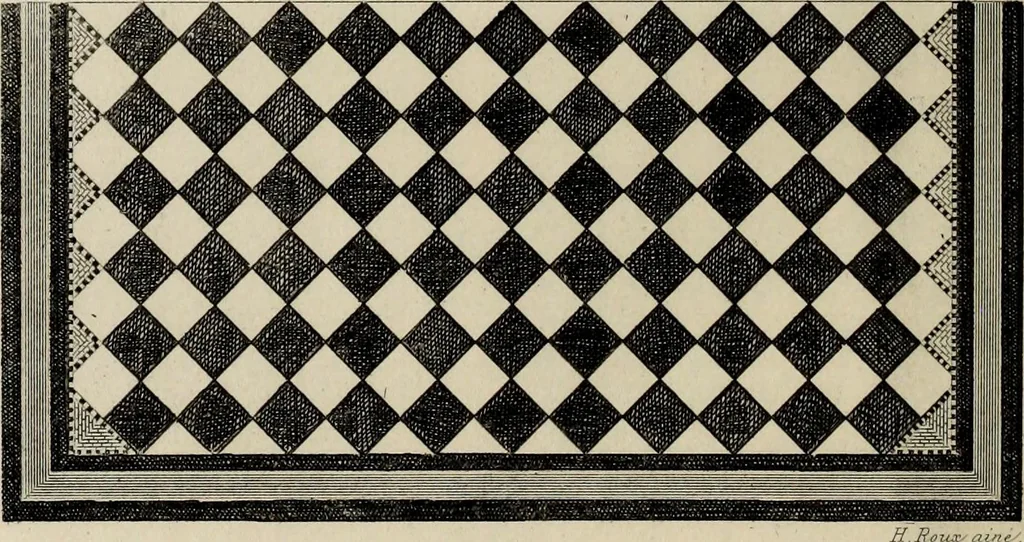 An illustration from Herculanum et Pompéi, recueil général des peintures, bronzes, mosaïques, etc., découverts jusqu'à ce jour, et reproduits d'apreès Le antichita di Ercolano, Il Museo borbonico, et tous les ouvrages analogues, 1870, leaf 269