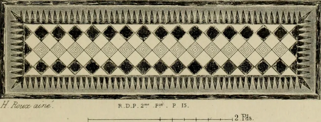 An illustration from Herculanum et Pompéi, recueil général des peintures, bronzes, mosaïques, etc., découverts jusqu'à ce jour, et reproduits d'apreès Le antichita di Ercolano, Il Museo borbonico, et tous les ouvrages analogues, 1870, leaf 294