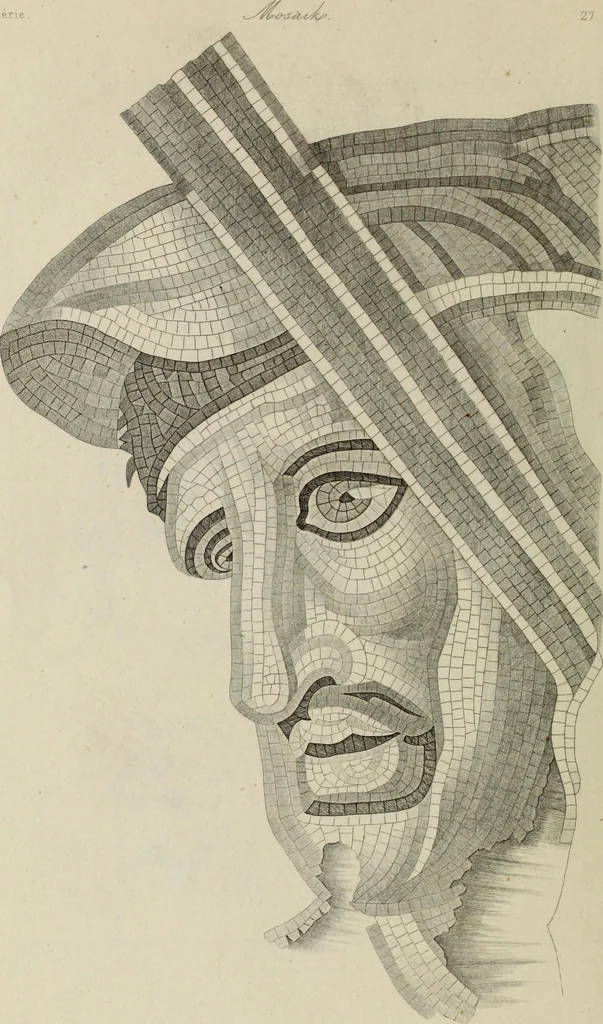 An illustration from Herculanum et Pompéi, recueil général des peintures, bronzes, mosaïques, etc., découverts jusqu'à ce jour, et reproduits d'apreès Le antichita di Ercolano, Il Museo borbonico, et tous les ouvrages analogues, 1870, leaf 329