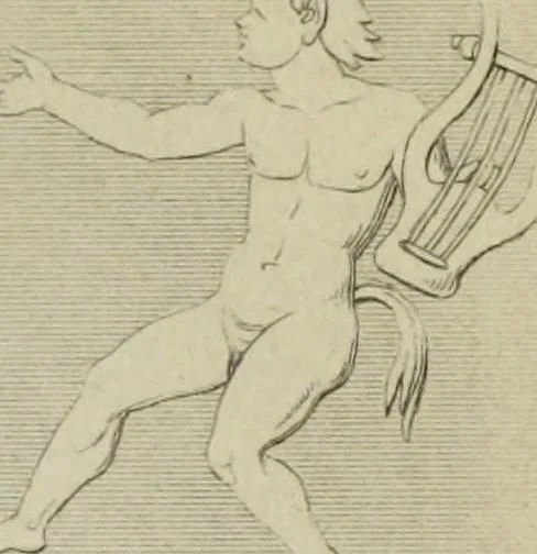 An illustration from Herculanum et Pompéi, recueil général des peintures, bronzes, mosaïques, etc., découverts jusqu'à ce jour, et reproduits d'apreès Le antichita di Ercolano, Il Museo borbonico, et tous les ouvrages analogues, 1870, leaf 66
