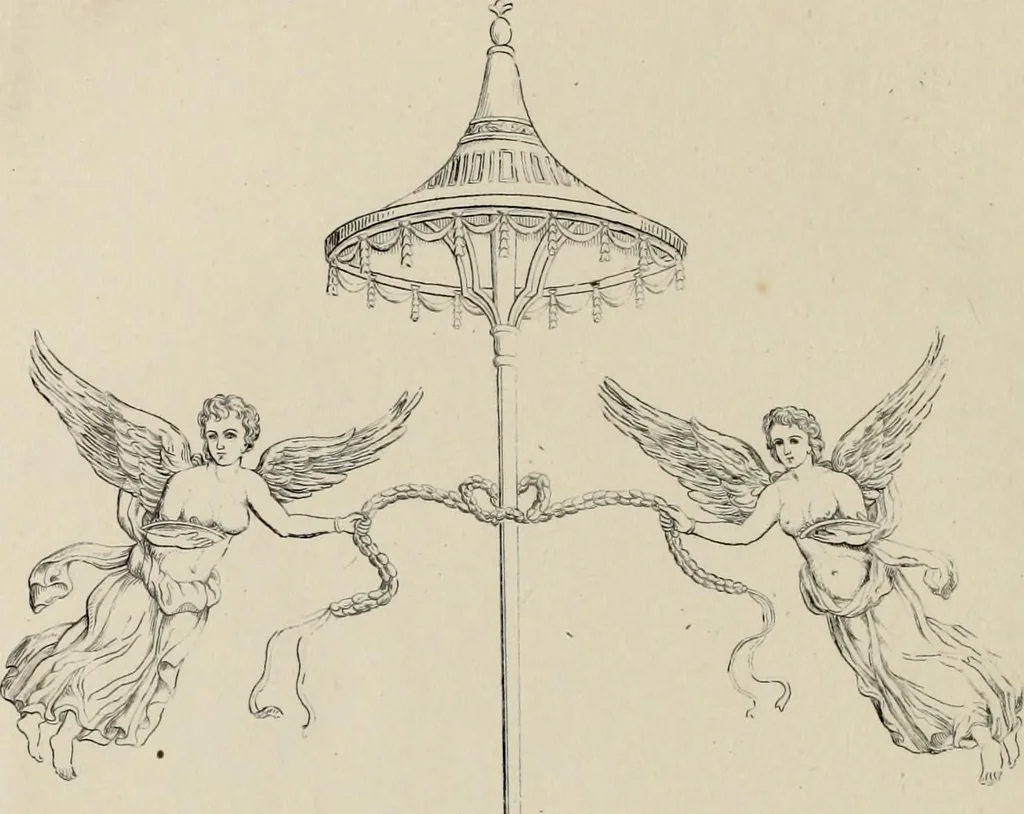 An illustration from Herculanum et Pompéi, recueil général des peintures, bronzes, mosaïques, etc., découverts jusqu'à ce jour, et reproduits d'apreès Le antichita di Ercolano, Il Museo borbonico, et tous les ouvrages analogues, 1870, leaf 85