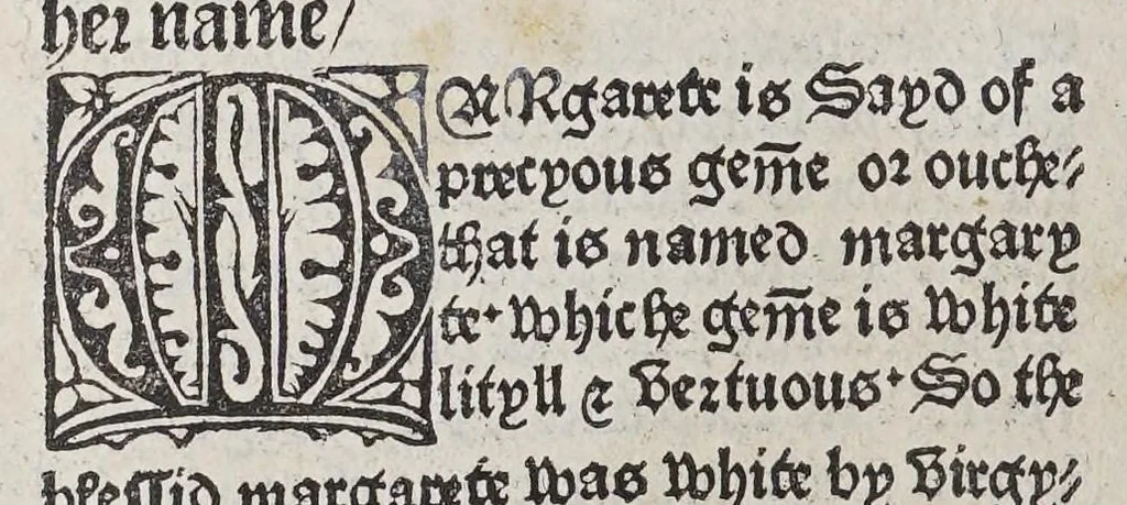 An illustration from Here begynneth the legende named in Latyn Legenda aurea, : that is to say in Englysshe the Golden legende : for lyke as passeth golde in valewe al other metallys, soo thys legende excedeth all other bokes, leaf 382