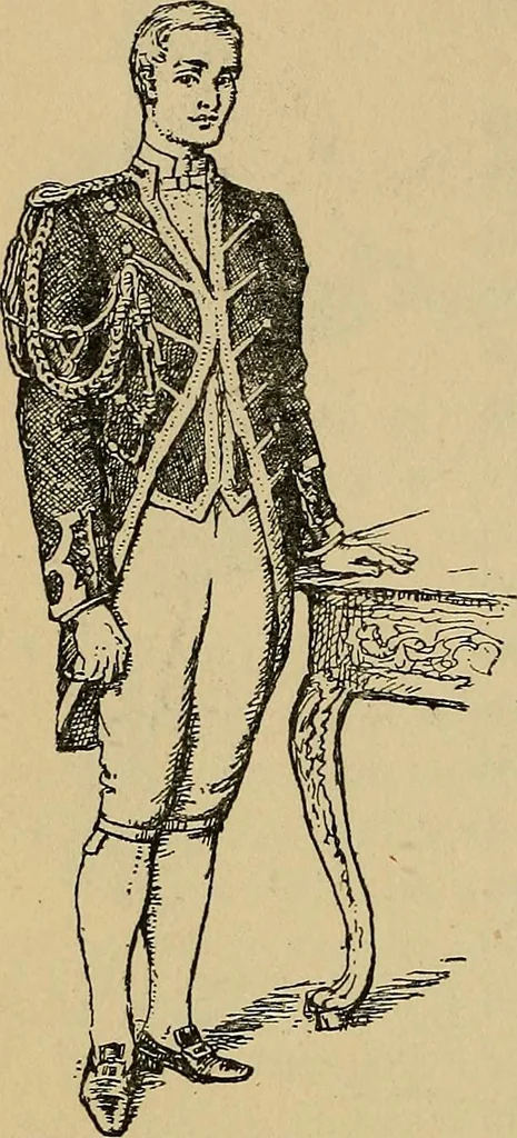 An illustration from The heritage of dress; being notes on the history and evolution of clothes, 1912, leaf 144