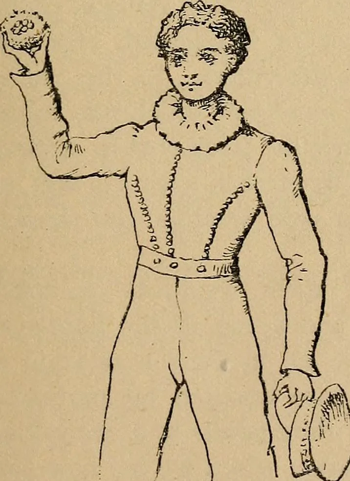 An illustration from The heritage of dress; being notes on the history and evolution of clothes, 1912, leaf 147