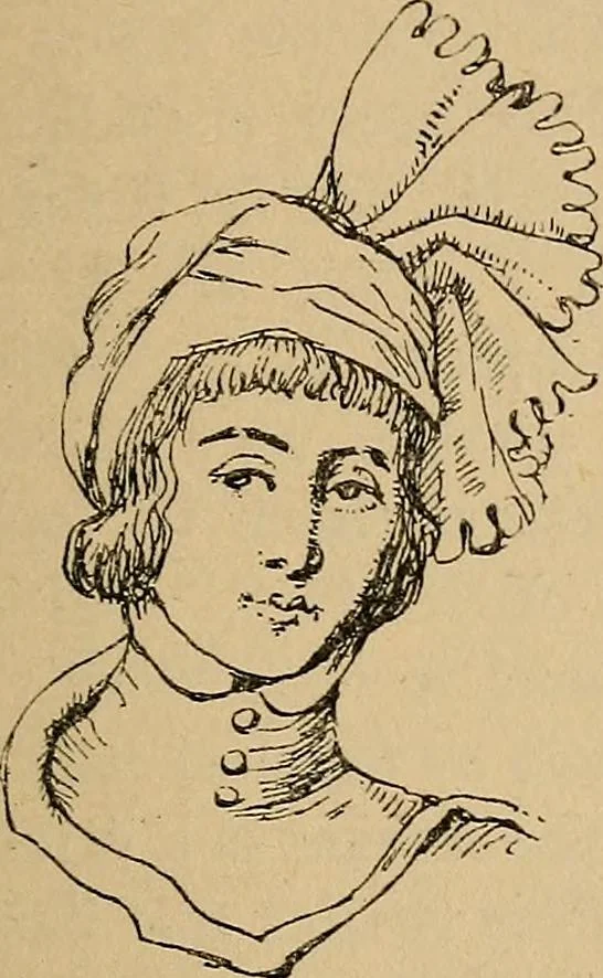 An illustration from The heritage of dress; being notes on the history and evolution of clothes, 1912, leaf 157