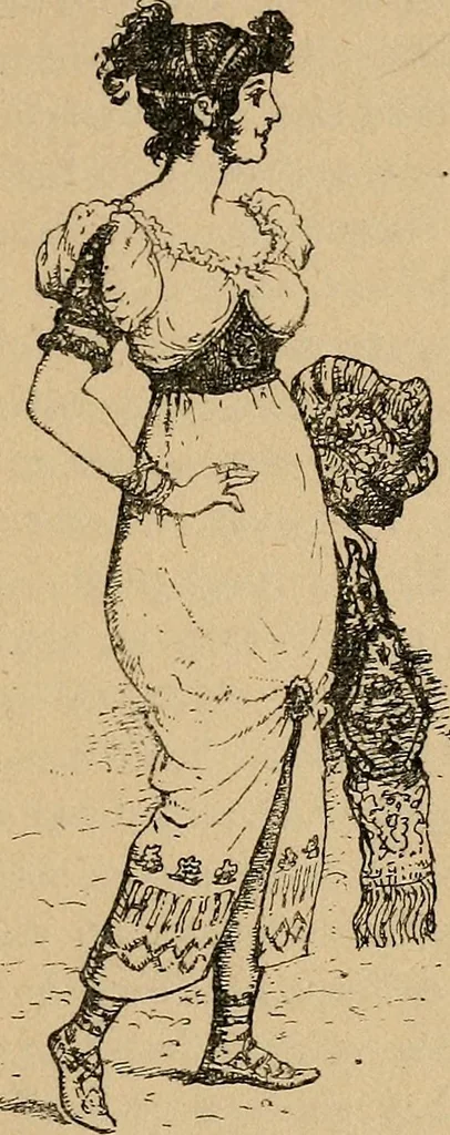 An illustration from The heritage of dress; being notes on the history and evolution of clothes, 1912, leaf 307