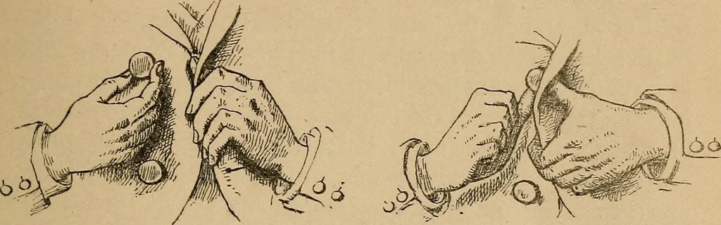 An illustration from The heritage of dress; being notes on the history and evolution of clothes, 1912, leaf 49