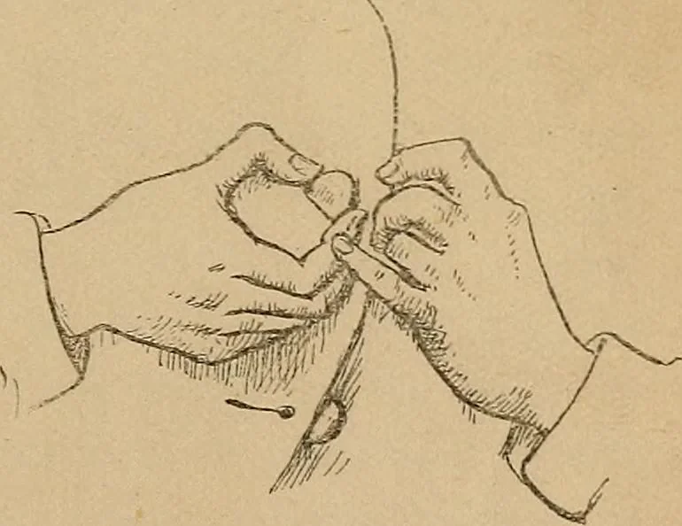 An illustration from The heritage of dress; being notes on the history and evolution of clothes, 1912, leaf 49