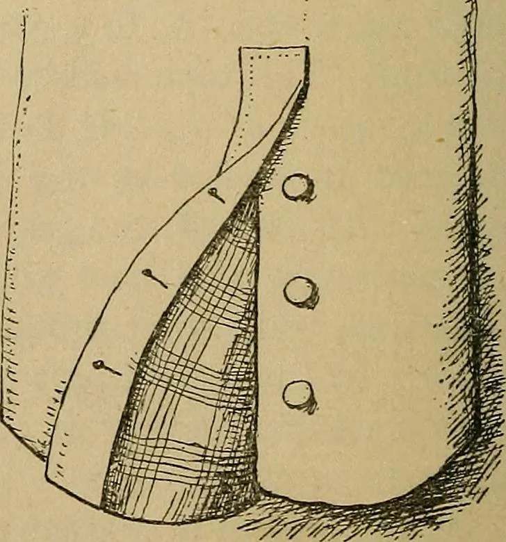 An illustration from The heritage of dress; being notes on the history and evolution of clothes, 1912, leaf 52
