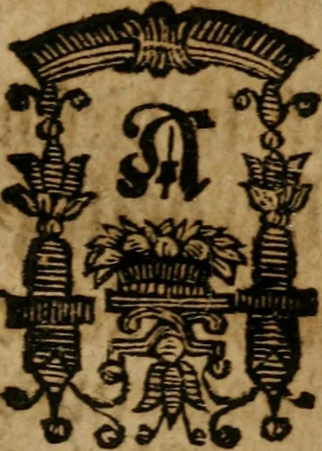 An illustration from Hermetischer Triumph-Bogen, auf zweyen Wunder-Säulen der grossen und kleinen Welt bevestiget : das ist, zwey Tractätlein von der wahren, ewigen und einigen Weisheit zu des Menschen zeitlichem und ewigem Wohlseyn : das erste, genannt Cabbala mystica naturae, handelnd von dem feurigen Liebes-Saltze der göttlichen Barmhertzigkeit, sonst genannt lapis philosophorum : und das zweyte, Occulta occultissime, handelnd von der ersten materia lapidis philosophorum, und von dem Menschen, sonderlich aber von ihrer Reinigung, um sie zu dem Endzweck der Weisheit zu befördern, 1741, leaf 24