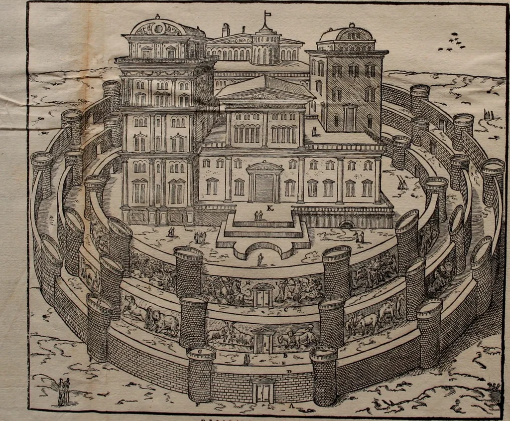 An illustration from Herodoti Halicarnassei Historiae libri IX : et De vita Homeri libellus, 1595, leaf 69