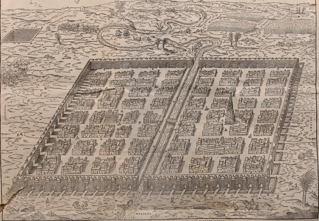 An illustration from Herodoti Halicarnassei Historiae libri IX : et De vita Homeri libellus, 1595, leaf 74