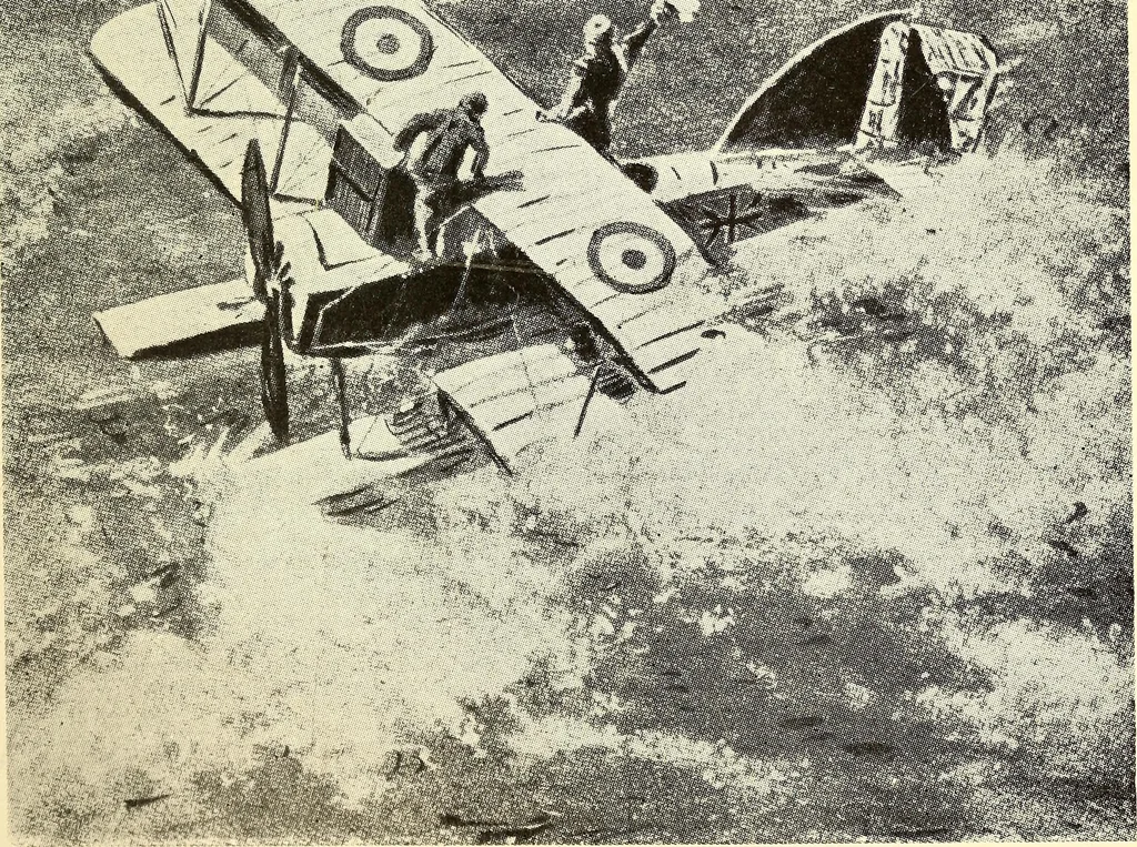 An illustration from Heroic airmen and their exploits, 1917, leaf 163