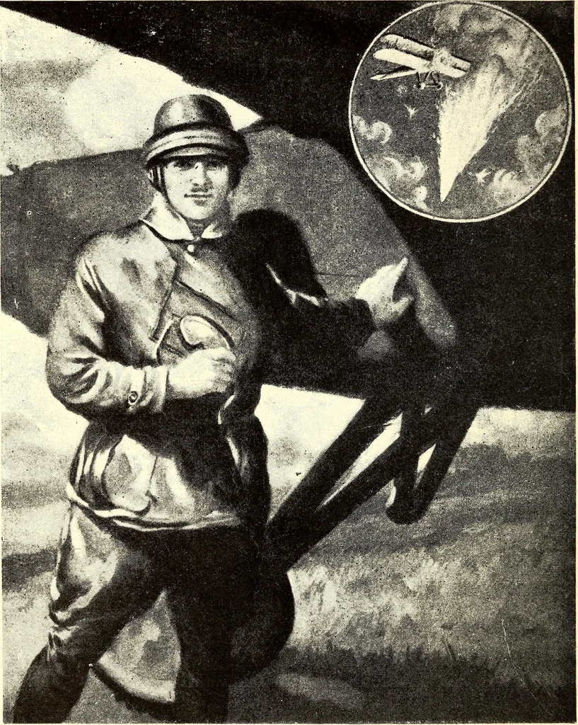 An illustration from Heroic airmen and their exploits, 1917, leaf 6