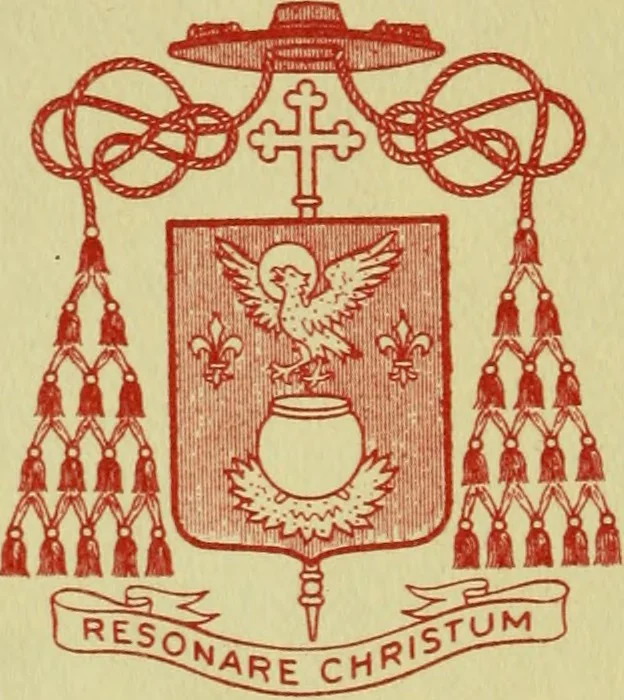 An illustration from Heroinæ nobilissimæ Ioannæ Darc Lotharingæ : vvlgo avrelianensis pvelleæ historia, ex variis grauissimæ atque incorruptissimæ fidei scriptoribus excerpta. Eiusdem mauortice Virginis Innocentia a calumniis vaindicata, 1612, leaf 1
