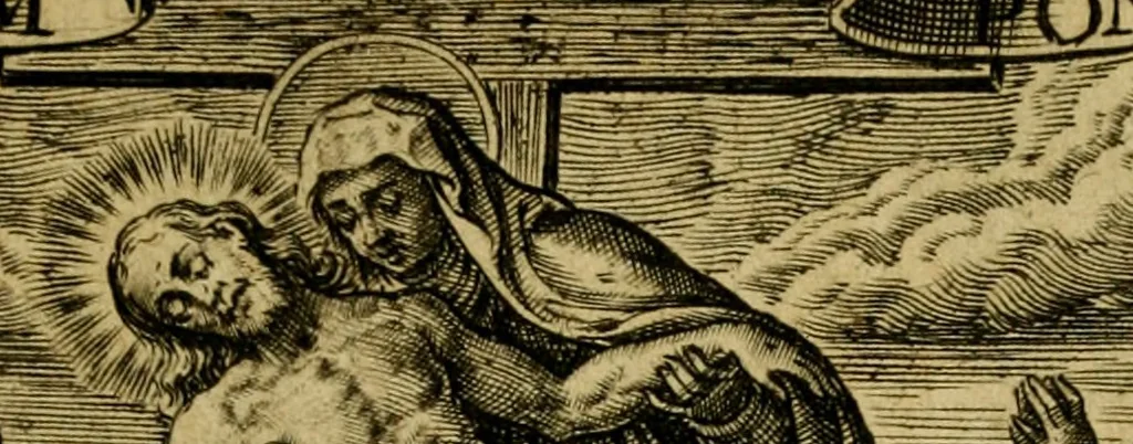 An illustration from Heroinæ nobilissimæ Ioannæ Darc Lotharingæ : vvlgo avrelianensis pvelleæ historia, ex variis grauissimæ atque incorruptissimæ fidei scriptoribus excerpta. Eiusdem mauortice Virginis Innocentia a calumniis vaindicata, 1612, leaf 8