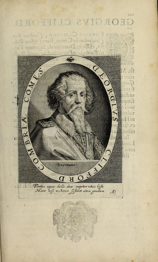 An illustration from Heroologia Anglica : hoc est clarissimorum et doctissimorum : aliqout [sic] Anglorum, qui floruerunt ab anno Cristi. M.D. vsq[ue] ad presentem annum M.D.C.XX viuae effigies vitae et elogia : duobus tomis, 1620, leaf 149