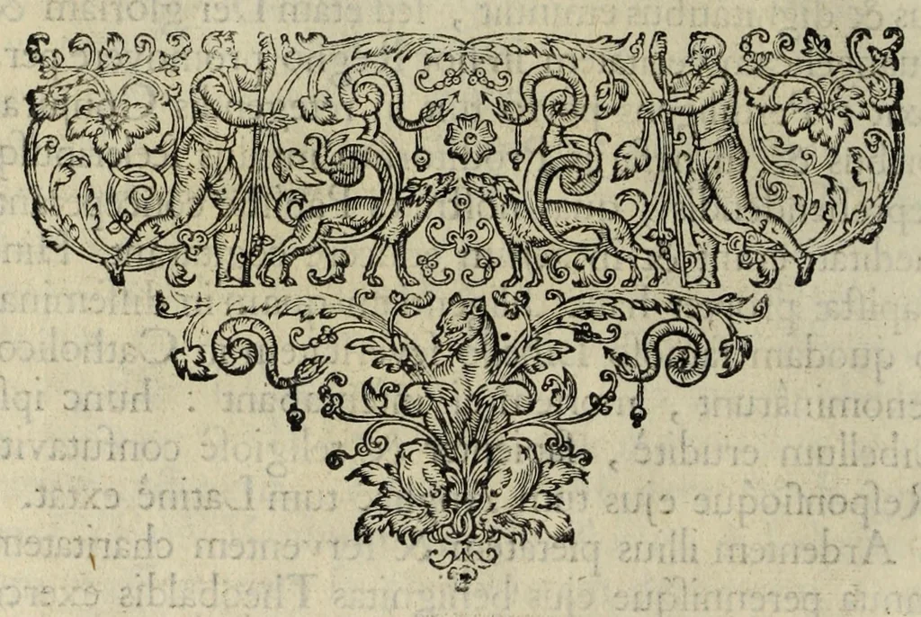 An illustration from Heroologia Anglica : hoc est clarissimorum et doctissimorum : aliqout [sic] Anglorum, qui floruerunt ab anno Cristi. M.D. vsq[ue] ad presentem annum M.D.C.XX viuae effigies vitae et elogia : duobus tomis, 1620, leaf 154