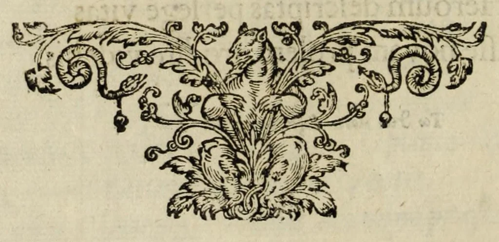 An illustration from Heroologia Anglica : hoc est clarissimorum et doctissimorum : aliqout [sic] Anglorum, qui floruerunt ab anno Cristi. M.D. vsq[ue] ad presentem annum M.D.C.XX viuae effigies vitae et elogia : duobus tomis, 1620, leaf 18