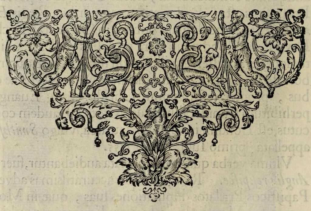 An illustration from Heroologia Anglica : hoc est clarissimorum et doctissimorum : aliqout [sic] Anglorum, qui floruerunt ab anno Cristi. M.D. vsq[ue] ad presentem annum M.D.C.XX viuae effigies vitae et elogia : duobus tomis, 1620, leaf 182