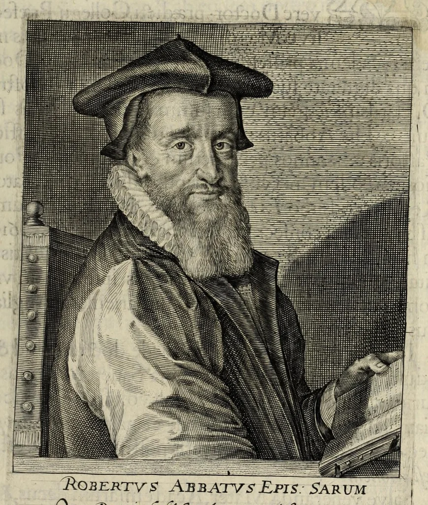 An illustration from Heroologia Anglica : hoc est clarissimorum et doctissimorum : aliqout [sic] Anglorum, qui floruerunt ab anno Cristi. M.D. vsq[ue] ad presentem annum M.D.C.XX viuae effigies vitae et elogia : duobus tomis, 1620, leaf 217