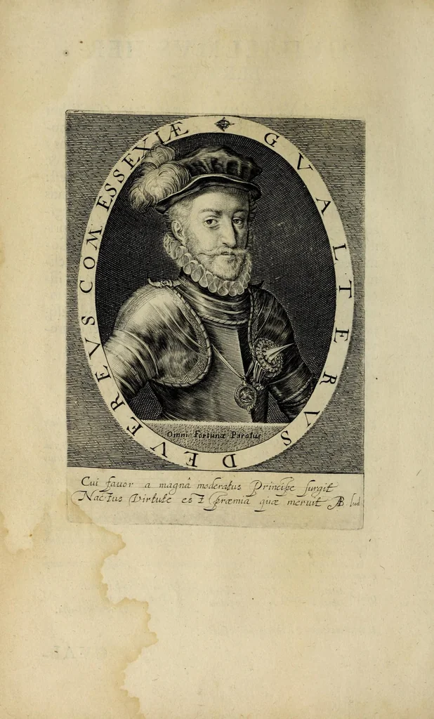 An illustration from Heroologia Anglica : hoc est clarissimorum et doctissimorum : aliqout [sic] Anglorum, qui floruerunt ab anno Cristi. M.D. vsq[ue] ad presentem annum M.D.C.XX viuae effigies vitae et elogia : duobus tomis, 1620, leaf 84