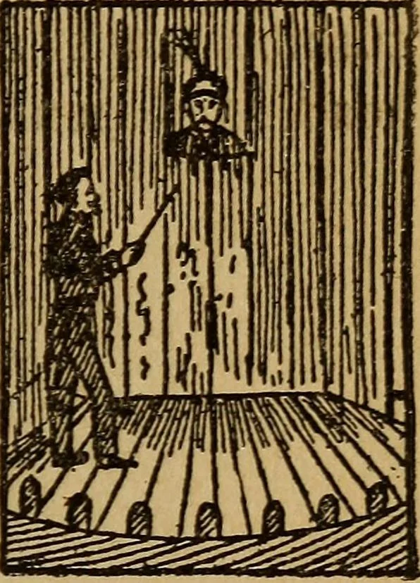 An illustration from Herrmann's wizards' manual; a practical treatise on coin tricks, 1916, leaf 108