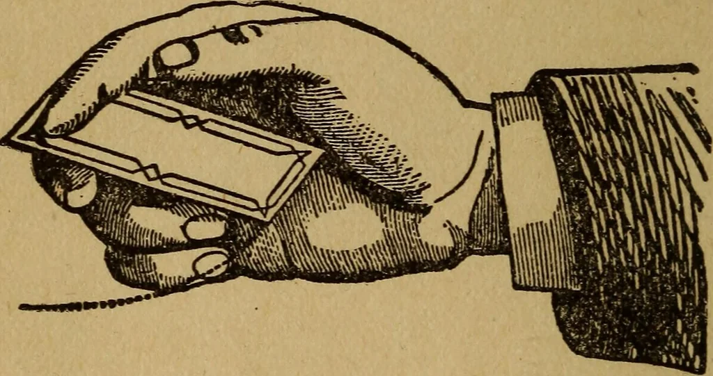 An illustration from Herrmann's wizards' manual; a practical treatise on coin tricks, 1916, leaf 51