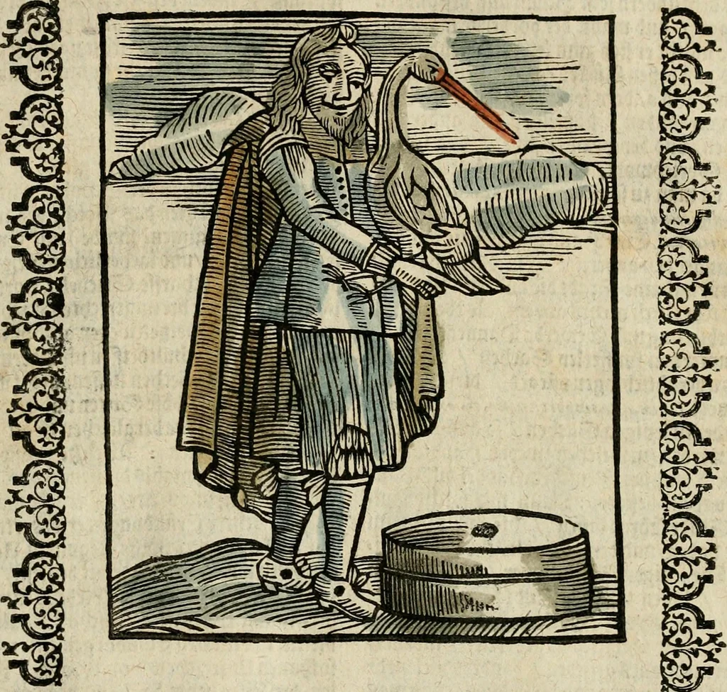 An illustration from Herrn Caesaris Ripa von Perusien, Ritters von St. Mauritio und Lazaro [et]c., Erneuerte Iconologia, oder, Bildersprach : worinen allerhand anmuhtige Aussbildungen ... erkläret werden, 1669, leaf 174