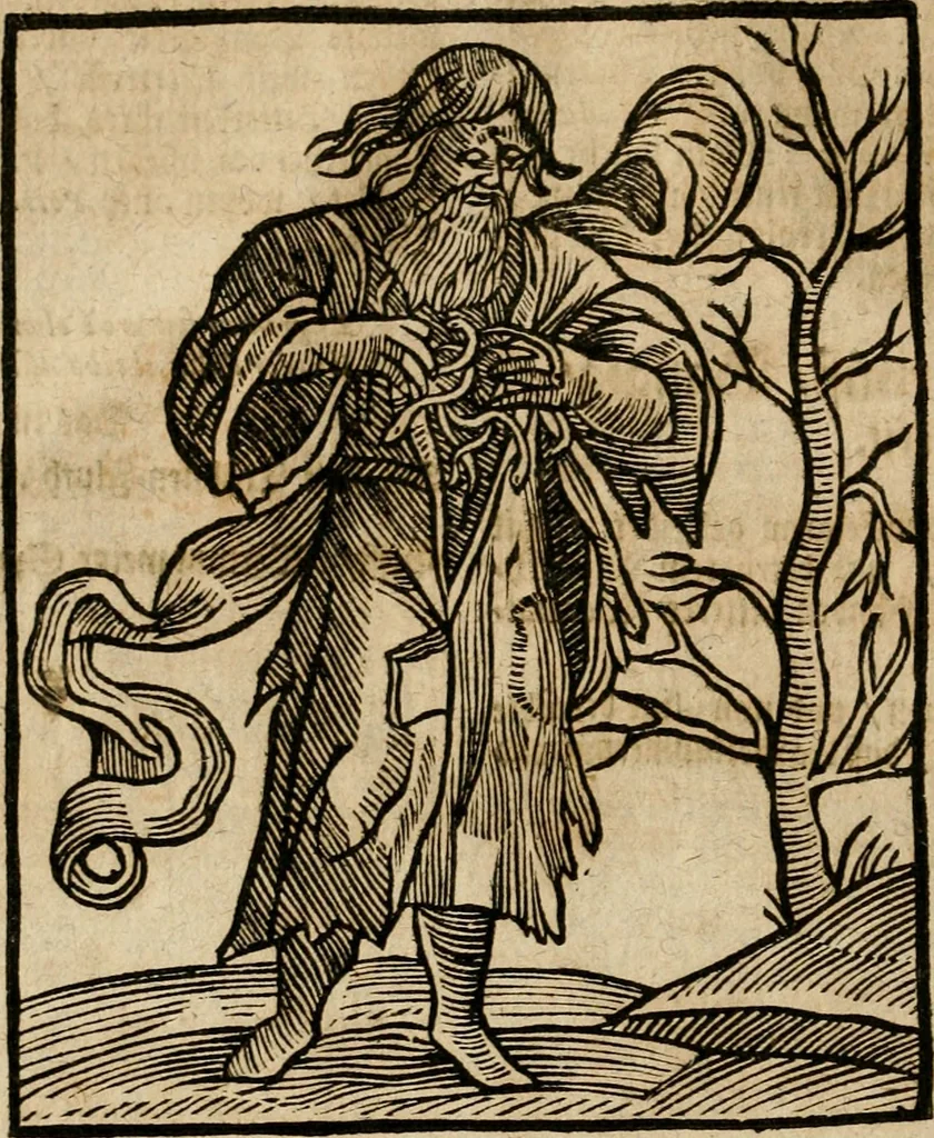 An illustration from Herrn Caesaris Ripa von Perusien, Ritters von St. Mauritio und Lazaro [et]c., Erneuerte Iconologia, oder, Bildersprach : worinen allerhand anmuhtige Aussbildungen ... erkläret werden, 1669, leaf 35