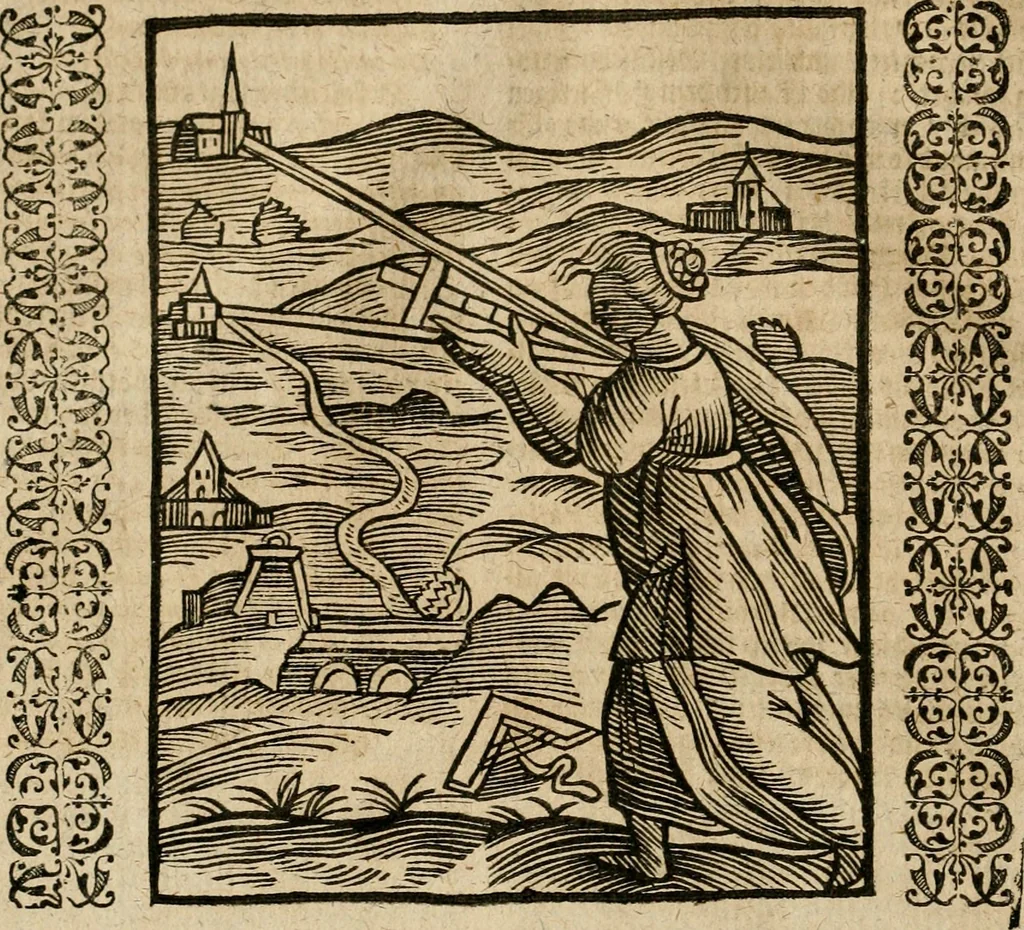 An illustration from Herrn Caesaris Ripa von Perusien, Ritters von St. Mauritio und Lazaro [et]c., Erneuerte Iconologia, oder, Bildersprach : worinen allerhand anmuhtige Aussbildungen ... erkläret werden, 1669, leaf 47