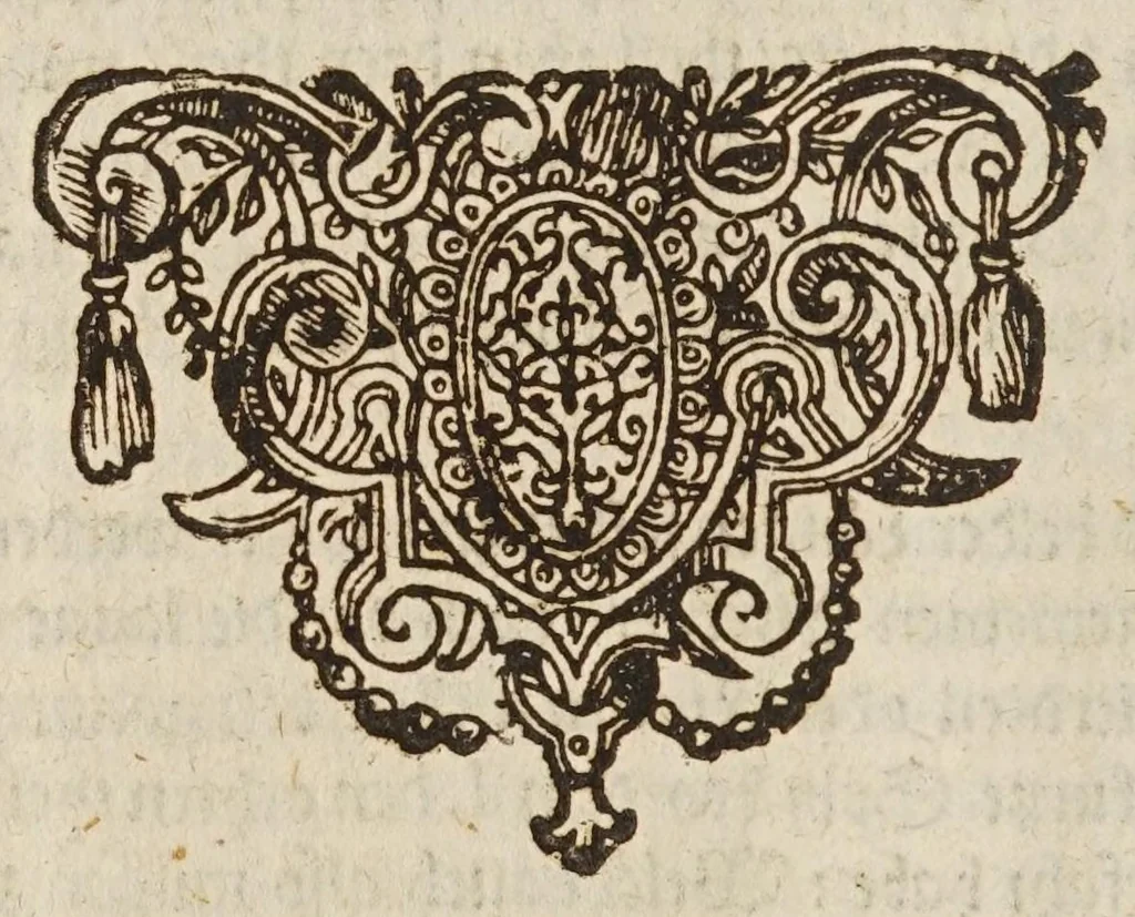 An illustration from Herrn Georgij Galgemairs Kurtzer gründlicher gebesserter vnnd vermehrter Vnderricht, Zubereitung vnd Gebrauch, der hochnutzlichen mathematischen Instrumenten, proportional Schregmäss vnd Circkels, benebens dem Fundament dess Visierens, allen Kunstliebenden zu sonderen Ehren vnnd Wolgefallen, von H. Georg Brentel ... new herfür geben, vnnd durch Verlag Stephani Michelspachers an Tag gebracht., 1615, leaf 94