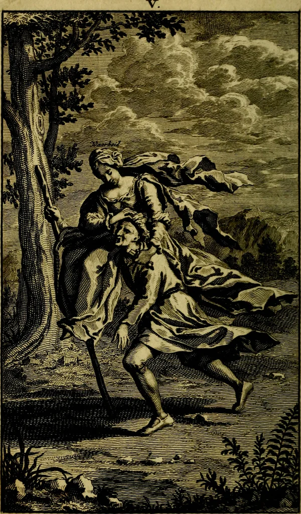 An illustration from Hertspieghel en andere zede-schriften. Meest noyt voor dezen gedrukt, 1694, leaf 153