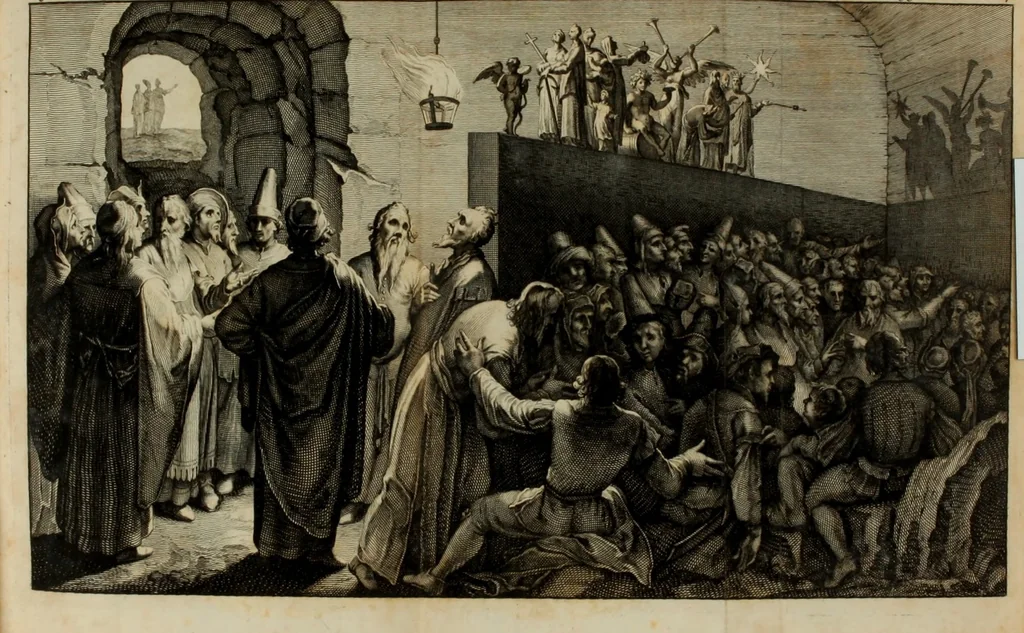 An illustration from Hertspieghel en andere zede-schriften. Meest noyt voor dezen gedrukt, 1694, leaf 56