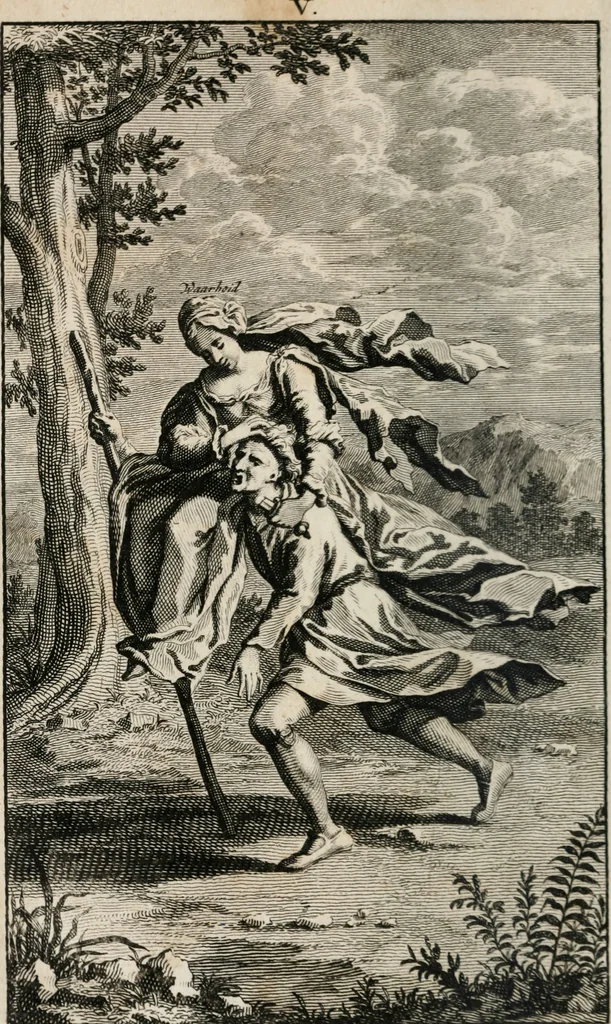 An illustration from Hertspieghel en andere zede-schriften. Meest noyt voor dezen gedrukt, 1694, leaf 151