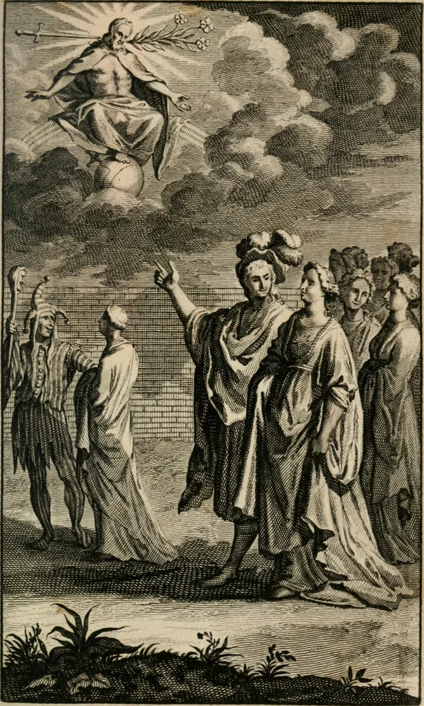 An illustration from Hertspieghel en andere zede-schriften. Meest noyt voor dezen gedrukt, 1694, leaf 158