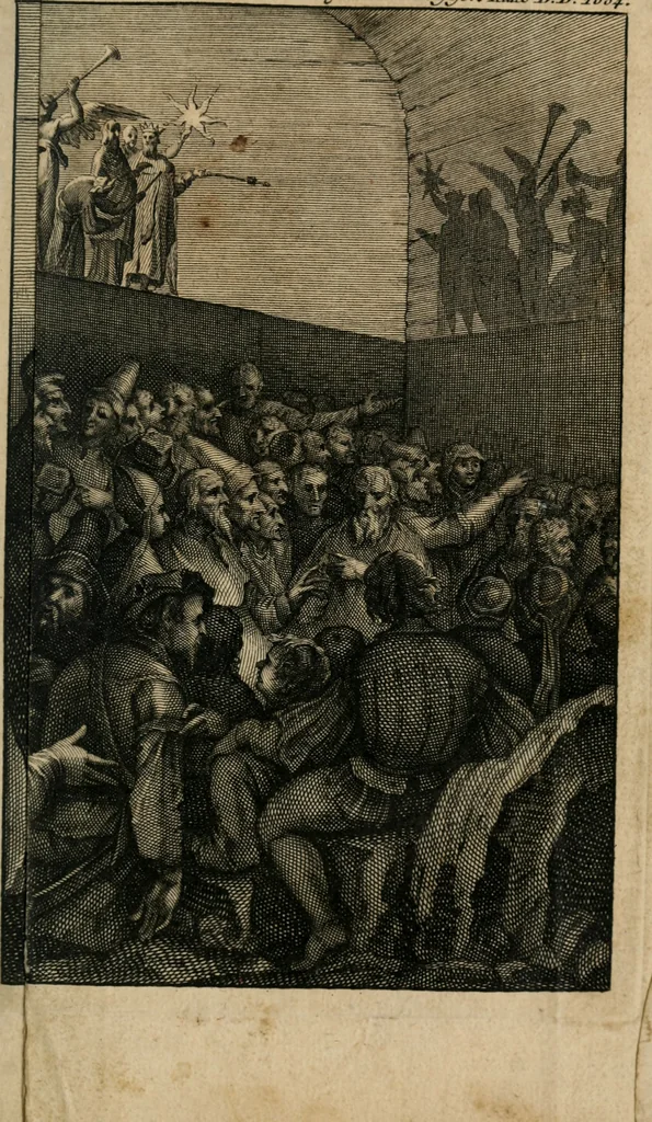 An illustration from Hertspieghel en andere zede-schriften. Meest noyt voor dezen gedrukt, 1694, leaf 54
