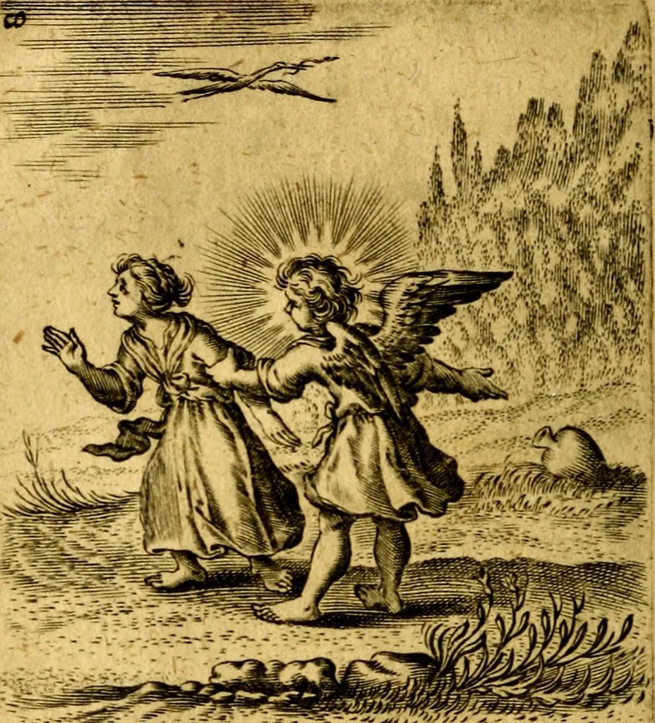An illustration from Hertzen Schuel, oder, Des von Gott abgefüerten Herzens, 1664, leaf 229