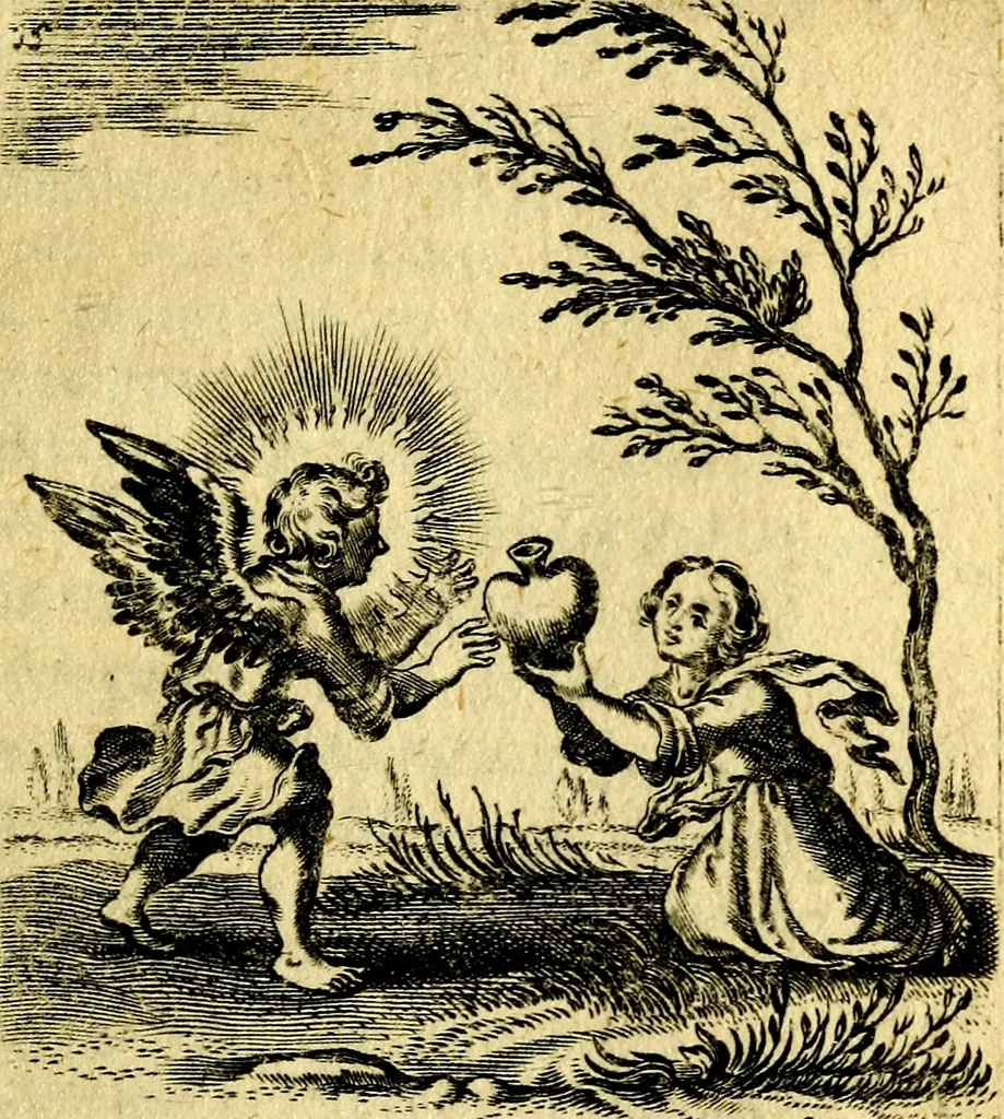 An illustration from Hertzen Schuel, oder, Des von Gott abgefüerten Herzens, 1664, leaf 326