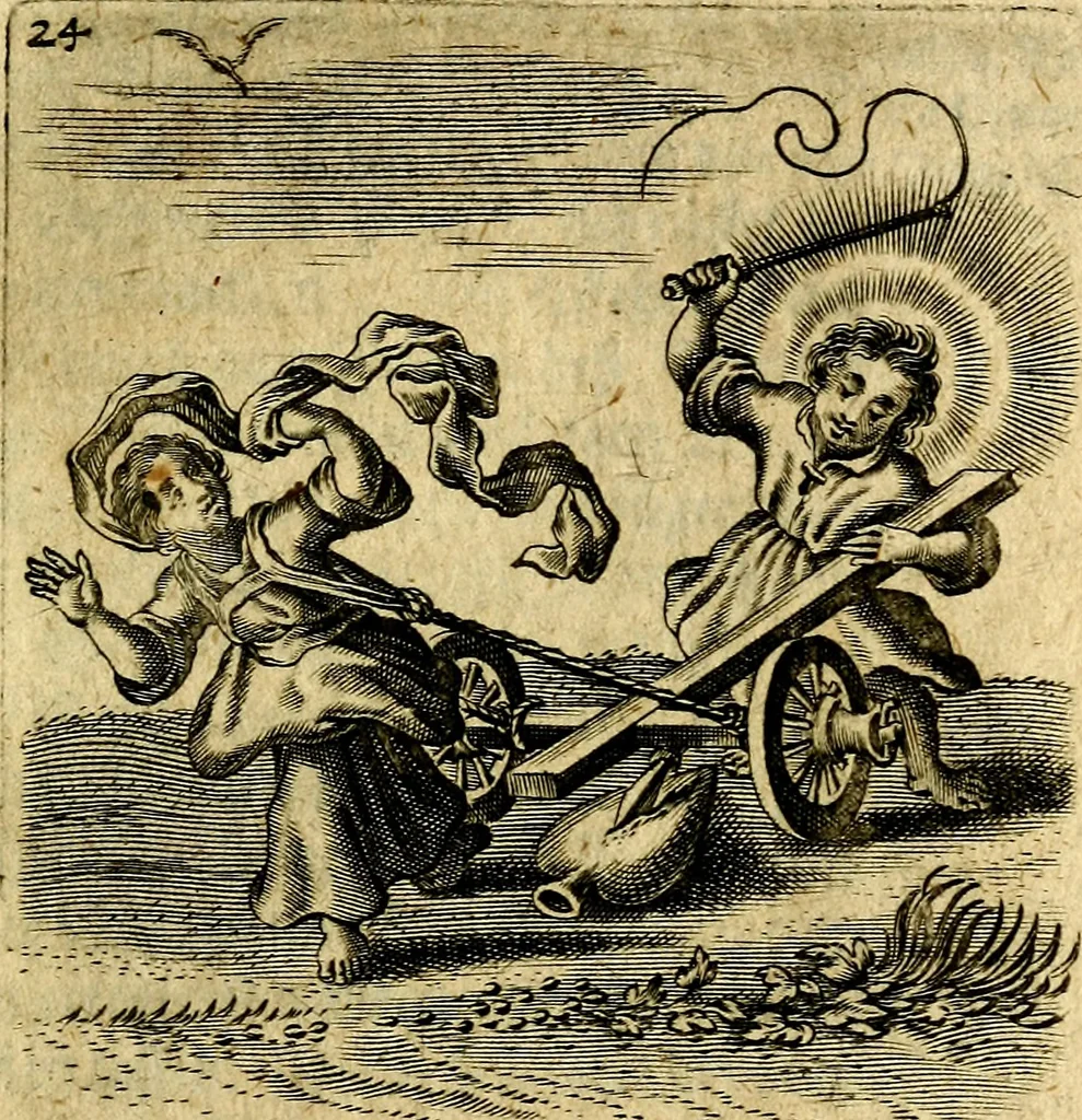 An illustration from Hertzen Schuel, oder, Des von Gott abgefüerten Herzens, 1664, leaf 456