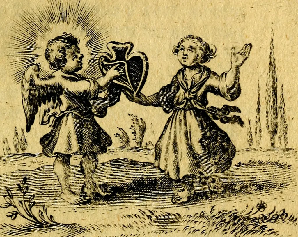 An illustration from Hertzen Schuel, oder, Des von Gott abgefüerten Herzens, 1664, leaf 534