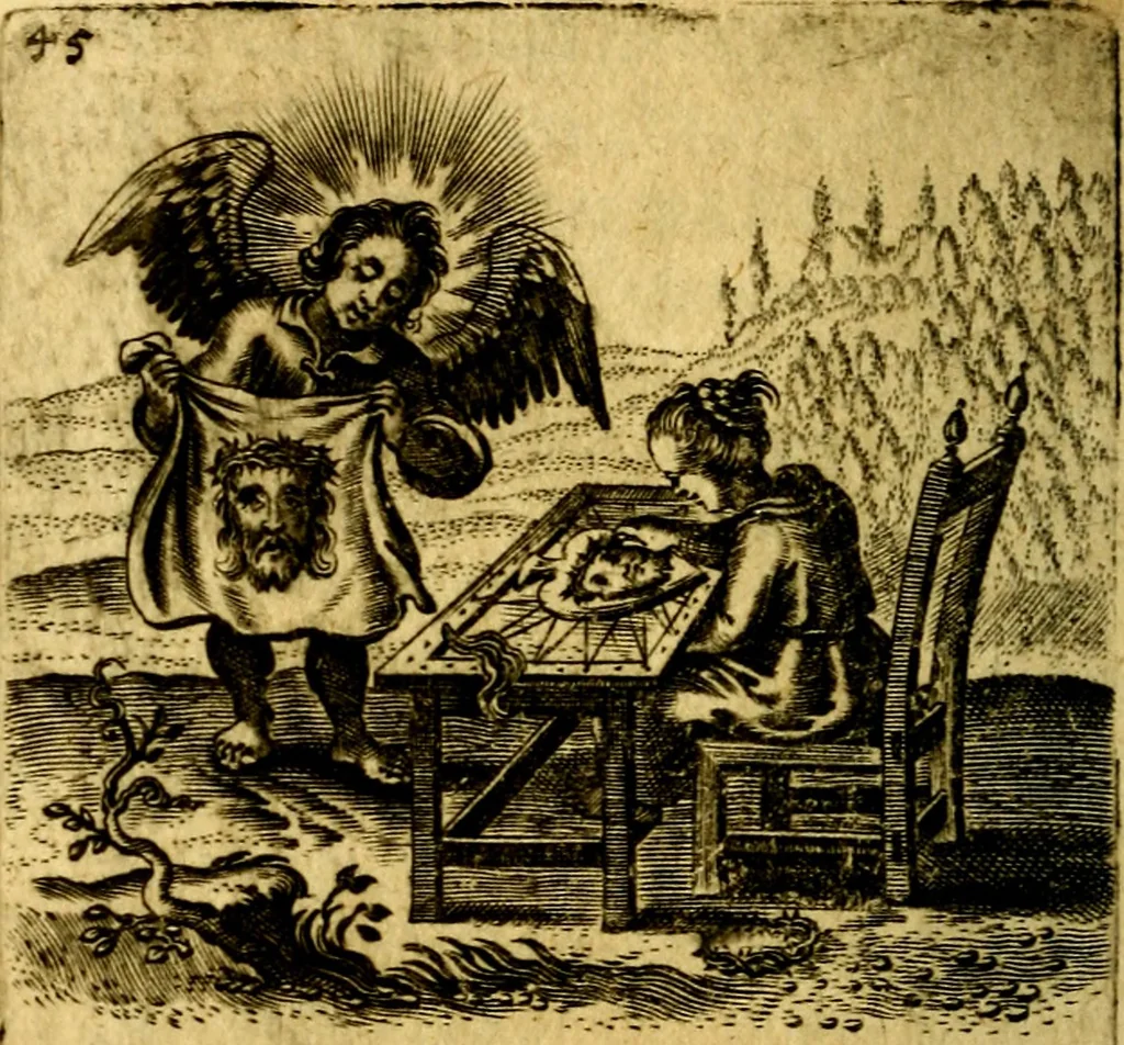 An illustration from Hertzen Schuel, oder, Des von Gott abgefüerten Herzens, 1664, leaf 701