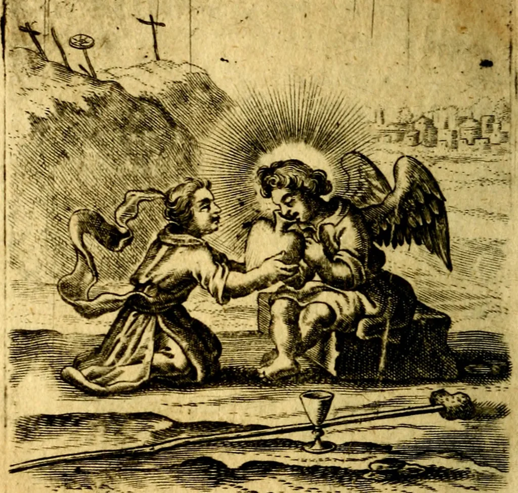 An illustration from Hertzen Schuel, oder, Des von Gott abgefüerten Herzens, 1664, leaf 709