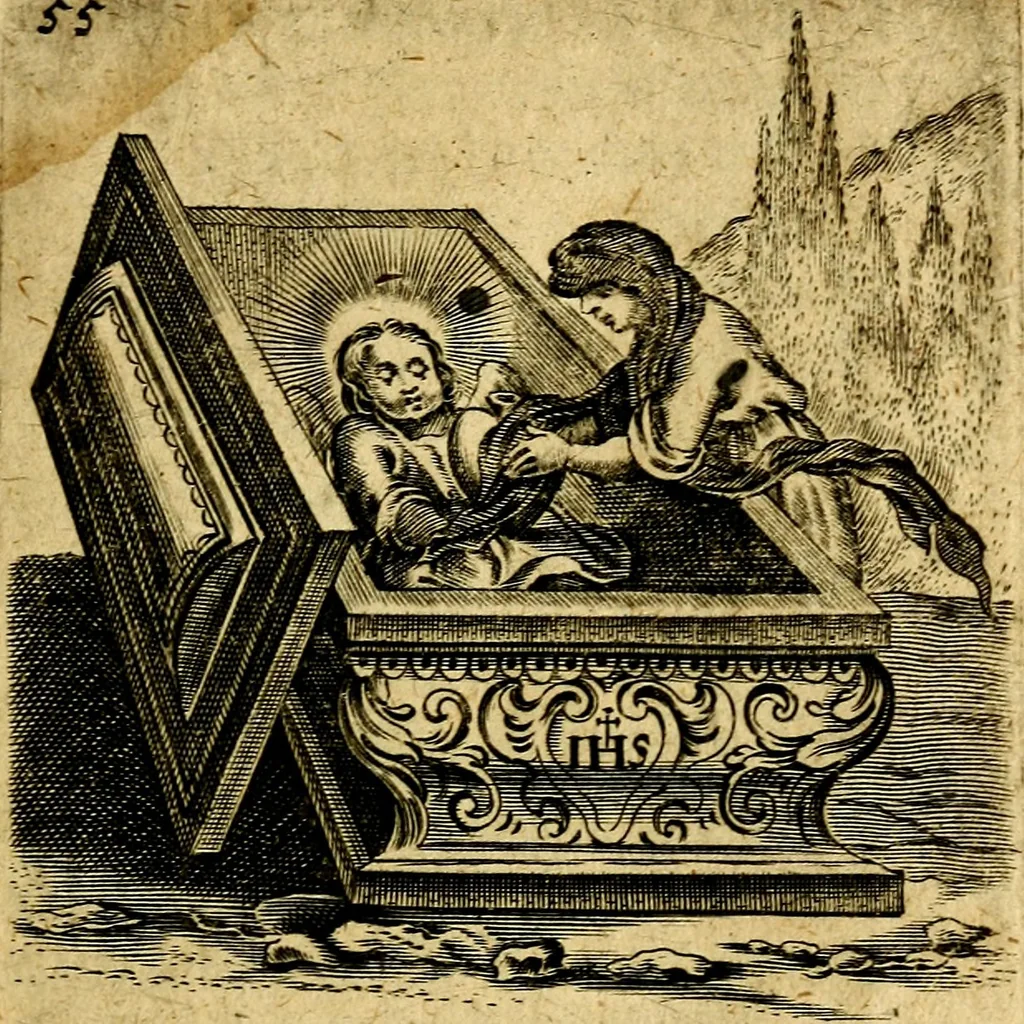 An illustration from Hertzen Schuel, oder, Des von Gott abgefüerten Herzens, 1664, leaf 796
