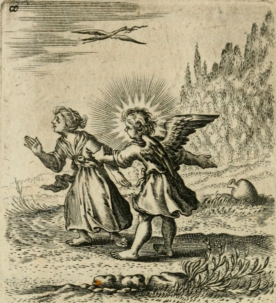 An illustration from Hertzen Schuel, oder, Des von Gott abgefüerten Herzens Widerbringung zu Gott, vnd Vnderweisung, 1664, leaf 231