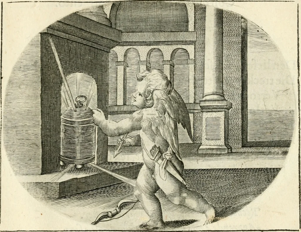 An illustration from Het ambacht van Cupido : op een nieuw ouersien ende verbetert, 1615, leaf 74